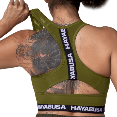 Женский топик Hayabusa Crossback Sports Bra Olive - фото 1