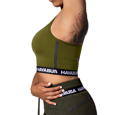 Женский топик Hayabusa Crossback Sports Bra Olive - фото 2