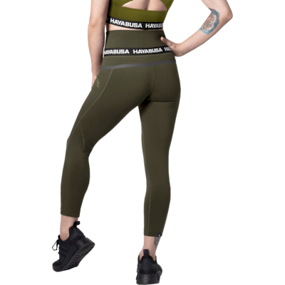 Женские леггинсы Hayabusa High Rise 3/4 Leggings Olive - фото 1