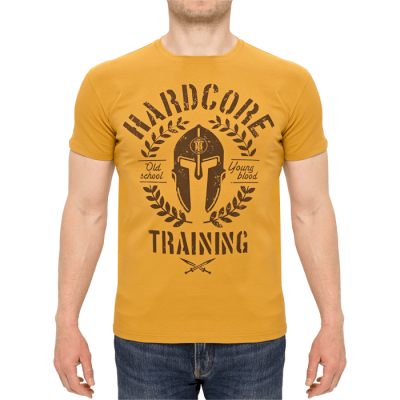 Футболка Hardcore Training Helmet Mustard - фото 3