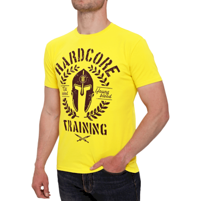 Футболка Hardcore Training Helmet Yellow - фото 3