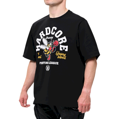 Футболка Hardcore Training Fighting League Black Oversized Fit - фото 4