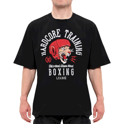 Футболка Hardcore Training Boxing League Black Oversized Fit - фото 3