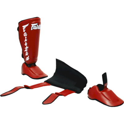 Защита голени Fairtex SP7 Red - фото 1