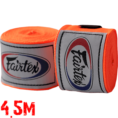 Боксерские бинты Fairtex Orange 4.5м