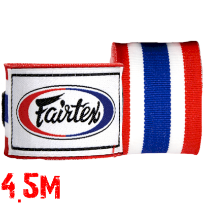 Боксерские бинты Fairtex Thai Flag 4.5м - фото 1