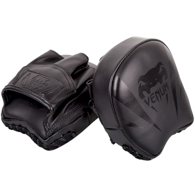 Лапы Тренерские Venum Elite Mini Punch Mitts Black - фото 1