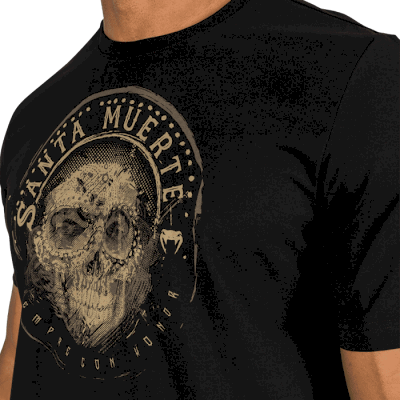 Футболка Venum Santa Muerte Dark Side Black/Brown - фото 2