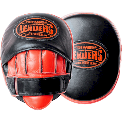 Боксерские тактические лапы Leaders T-AIR Black/Red