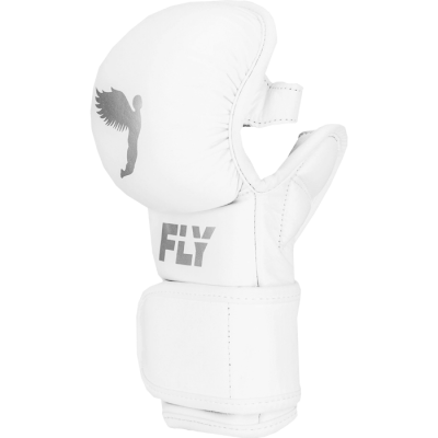 Гибридные перчатки Fly Shadow M 2.0 MMA Gloves White - фото 1