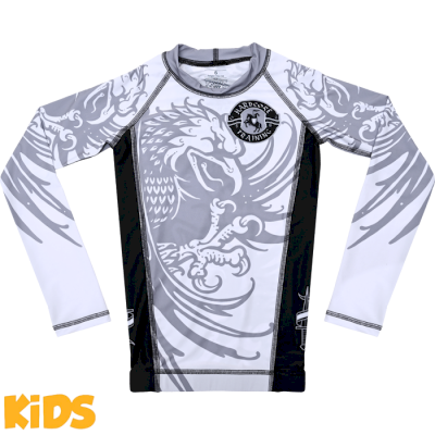 Детский рашгард Hardcore Training Heraldry White LS