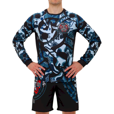 Тренировочный лонгслив Hardcore Training Nordic Ornament Black/Gray - фото 3