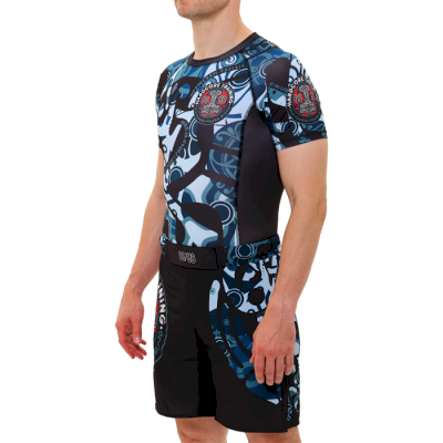 Рашгард Hardcore Training Nordic Ornament Black/Gray SS - фото 3