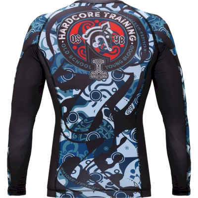 Рашгард Hardcore Training Nordic Ornament Black/Gray LS - фото 2