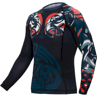 Рашгард Hardcore Training Nordic Pattern Black Russian LS - фото 1