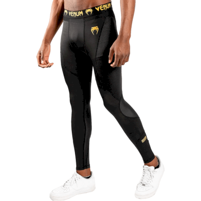 Компрессионные штаны Venum G-Fit Black/Gold - фото 4