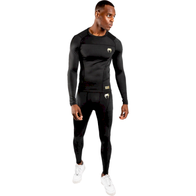 Компрессионные штаны Venum G-Fit Black/Gold - фото 8