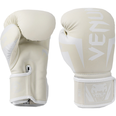 Боксерские перчатки Venum Elite White/Ivory