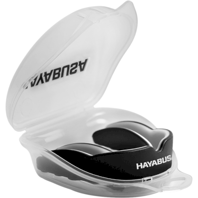 Боксерская капа Hayabusa Combat Mouth Guard Black/White - фото 3