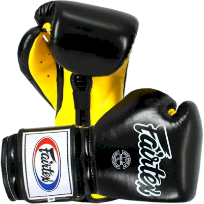 Боксерские перчатки Fairtex BGV9 Mexican Style Black/Yellow