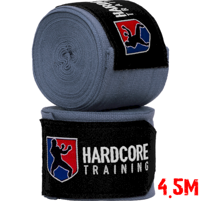 Боксерские бинты Hardcore Training Superior Gray 4.5 м