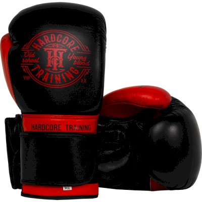 Боксерские перчатки Hardcore Training Premium Black/Red