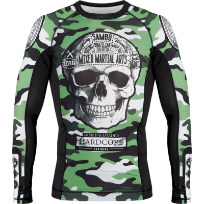 Рашгард Hardcore Training Fear Zone Green Camo