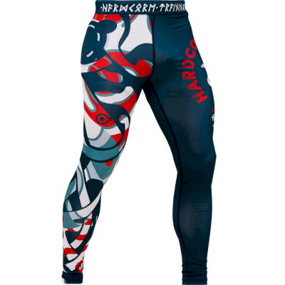 Компрессионные штаны Hardcore Training Nordic Nordic Pattern Blue/White