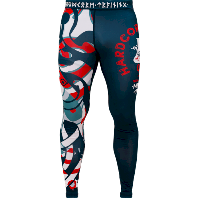 Компрессионные штаны Hardcore Training Nordic Nordic Pattern Blue/White - фото 2