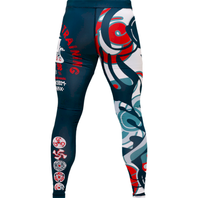 Компрессионные штаны Hardcore Training Nordic Nordic Pattern Blue/White - фото 3