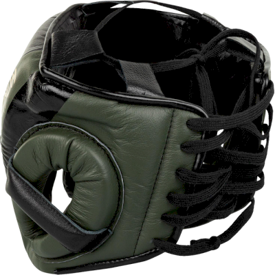 Боксерский шлем Venum Proboxing Cheek Headgear Linares Edition Khaki/Black/Gold - фото 4