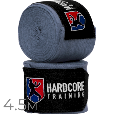 Боксерские бинты Hardcore Training Superior Gray 4.5 м