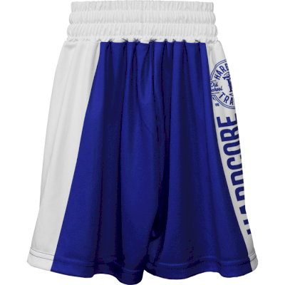 Детские боксёрские шорты Hardcore Training Blue/White - фото 1