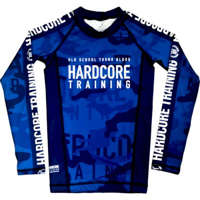 Детский рашгард Hardcore Training Camo 2.1 LS Blue