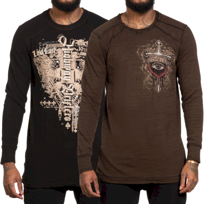 Двусторонний лонгслив Affliction Highway Drifters LS Thermal