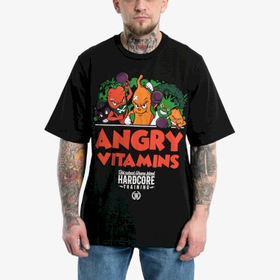 Футболка Hardcore Training Angry Vitamins Black Oversized Fit