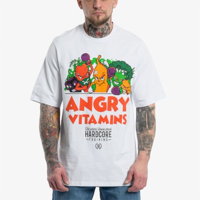 Футболка Hardcore Training Angry Vitamins White Oversized Fit