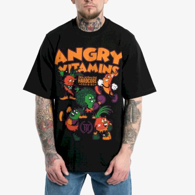 Футболка Hardcore Training Angry Vitamins Black Oversized Fit 3.0