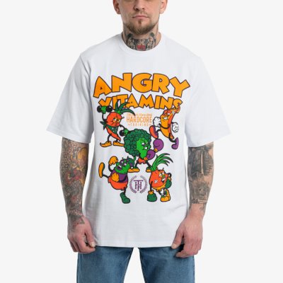 Футболка Hardcore Training Angry Vitamins White Oversized Fit 3.0
