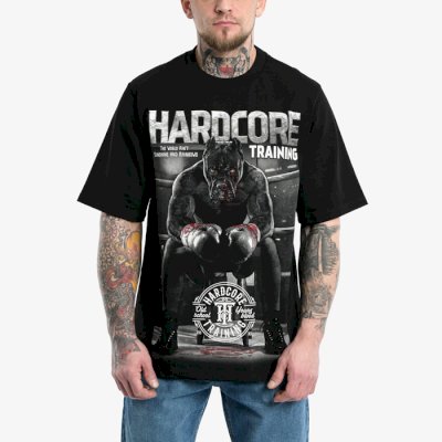 Футболка Hardcore Training х Ground Shark The Moment of Truth Black Oversized Fit