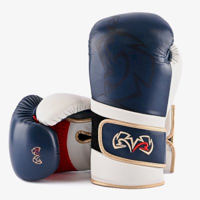 Спарринговые перчатки Rival RS80V Impulse Navy Blue/White