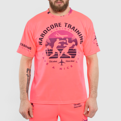 Тренировочная футболка Hardcore Training Voyage Deep Pink