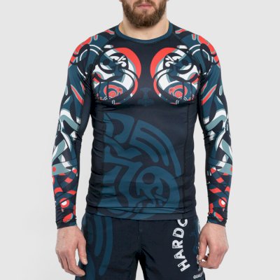 Рашгард Hardcore Training Nordic Pattern Black Russian LS