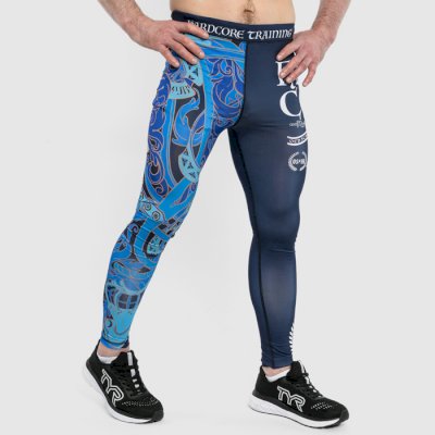 Компрессионные штаны Hardcore Training Knight Navy/Blue