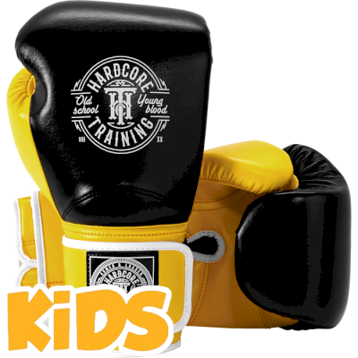 Боксерские перчатки Hardcore Training HardLea Black/Yellow