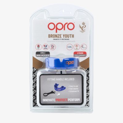 Детская боксерская капа Opro Bronze Level Blue