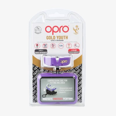 Детская боксерская капа Opro Gold Level Purple