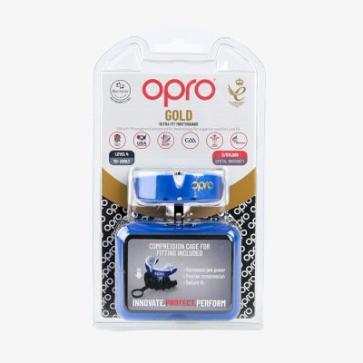 Боксерская капа Opro Gold Level Blue