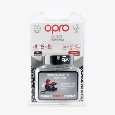 Боксерская капа Opro Silver Level Black