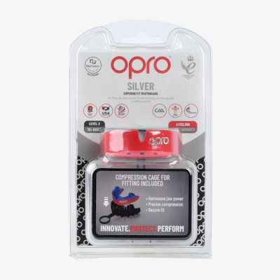 Боксерская капа Opro Silver Level Red